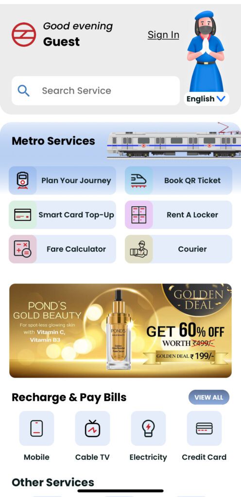 How to use Delhi Metro Momentum 2.0 app 